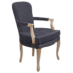 Кресло Aubrey Classical Armchair dark grey velour варинант исполнения - 1 | Loft Concept в Липецке