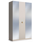 Шкаф трёхдверный с 2-мя зеркальными дверками Satin Furniture варинант исполнения - 1 | Loft Concept в Липецке