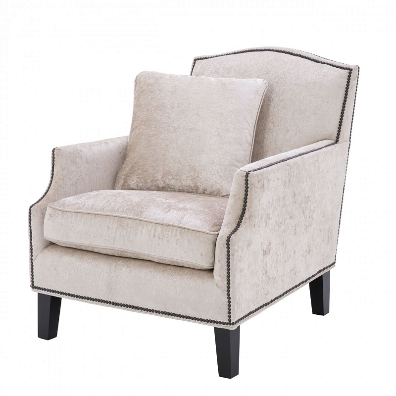 Кресло Eichholtz Chair Merlin Бежевый Черный Кресло Eichholtz Chair Merlin Бежевый Черный в Липецке | Loft Concept