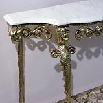 Консоль бронзовая с мраморной столешницей Bronze De Console варинант исполнения - 2 | Loft Concept в Липецке