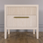 Прикроватная Тумбочка Primo с двумя ящиками Светлый дуб варинант исполнения - 1 | Loft Concept в Липецке