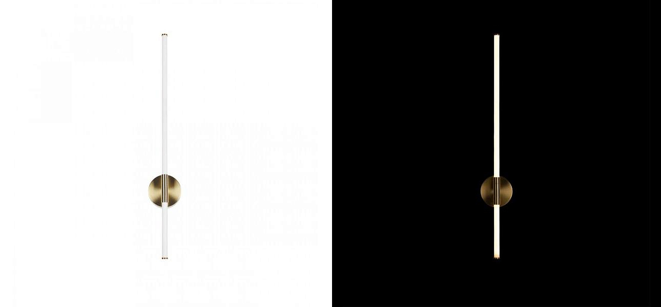 Бра светодиодное Trumpet Tube Gold 80 см Бра светодиодное Trumpet Tube Gold 80 см - Loft-Concept в Липецке