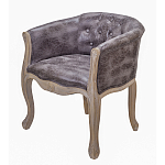 Кресло низкое в стиле прованс Louis French Armchair brown варинант исполнения - 1 | Loft Concept в Липецке