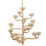 Люстра золотая в виде растения Golden Flower Glade варинант исполнения - 3 | Loft Concept в Липецке