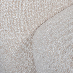 Кресло без подлокотников с обивкой из белой ткани букле Pacification варинант исполнения - 5 | Loft Concept в Липецке