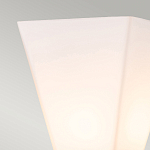 Бра для ванных комнат с матовым черным основанием и белым стеклянным плафоном трапециевидной формы Elstead Lighting варинант исполнения - 2 | Loft Concept в Липецке