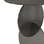 Дизайнерский журнальный стол с основанием из круглых элементов Lirod варинант исполнения - 1 | Loft Concept в Липецке