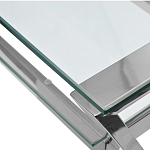 Стол письменный с прозрачной столешницей Corporate Identity варинант исполнения - 2 | Loft Concept в Липецке