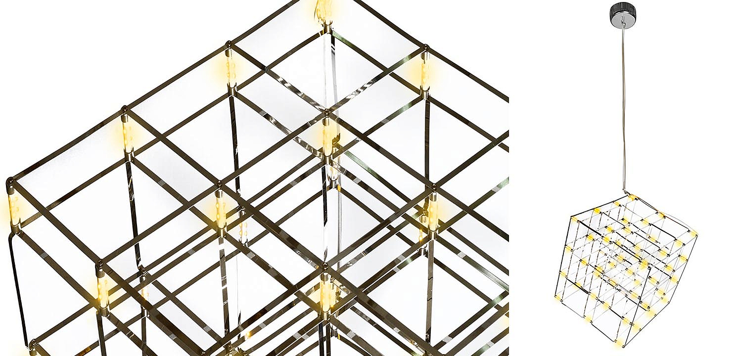 Люстра Moooi Tesseract Yellow lamp S Люстра Moooi Tesseract Yellow lamp S - Loft-Concept в Липецке