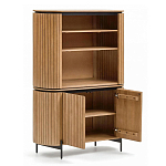 Буфет высокий из дерева манго и металла с открытыми полками и 2-мя дверцами Toinette варинант исполнения - 2 | Loft Concept в Липецке