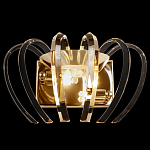 Бра золотого цвета с изогнутыми хрустальными элементами Radiant Ribbons варинант исполнения - 1 | Loft Concept в Липецке
