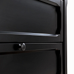 Комод с 3-мя ящиками черный Silva Black Chest of Drawers варинант исполнения - 6 | Loft Concept в Липецке