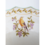 Ваза из голубого фарфора с рисунком птиц и цветов и декоративными элементами Blue Garden варинант исполнения - 5 | Loft Concept в Липецке