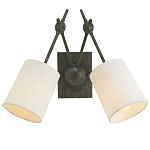 Бра с двумя тканевыми абажурами в форме цилиндра Prerequisites варинант исполнения - 2 | Loft Concept в Липецке