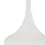 Настольная лампа с декором в виде белого цветка магнолии на каркасе и черным абажуром White Magnolia варинант исполнения - 1 | Loft Concept в Липецке