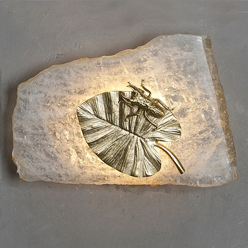 Бра Декоративный лист Glacial Fragment Медь Прозрачный Бра Декоративный лист Glacial Fragment Медь Прозрачный в Липецке | Loft Concept