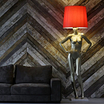 Лампа MANNEQUIN LAMP с абажуром руки на талии варинант исполнения - 3 | Loft Concept в Липецке