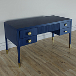 Письменный стол с 4-мя ящиками Elsa Dreams Blue варинант исполнения - 1 | Loft Concept в Липецке