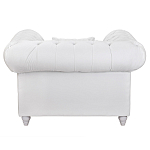 Кресло низкое с мягкой обивкой из велюра на 4-х ножках из массива березы Sophie Armchair white варинант исполнения - 3 | Loft Concept в Липецке