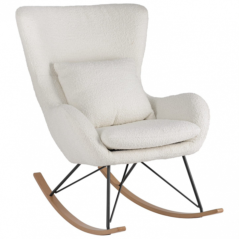 Rocking chair DORIA Кресло-Качалка Молочный Rocking chair DORIA Кресло-Качалка Молочный в Липецке | Loft Concept