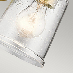 Бра с прозрачным стеклянным абажуром в форме цилиндра Kichler варинант исполнения - 8 | Loft Concept в Липецке