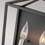 Бра в черном цвете с двумя лампами в форме свечи и стеклянными элементами Hinkley варинант исполнения - 3 | Loft Concept в Липецке