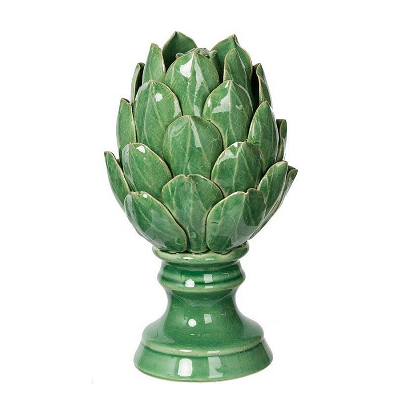 Статуэтка в виде артишока из зелёной керамики с глянцевыми лепестками Artichoke Decor Зеленый Статуэтка в виде артишока из зелёной керамики с глянцевыми лепестками Artichoke Decor Зеленый в Липецке | Loft Concept