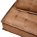 Модульное коричневое кожаное кресло Caron Leather Armchair варинант исполнения - 7 | Loft Concept в Липецке