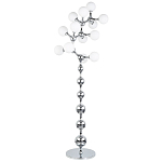 Торшер с плафонами из стеклянных шаров Pearls Suspension Chrome Floor Lamp варинант исполнения - 1 | Loft Concept в Липецке