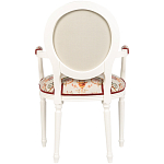 Полукресло из массива бука бежевое с растительным орнаментом Raffael Angel Beige Chair варинант исполнения - 2 | Loft Concept в Липецке