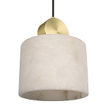 Подвесной светильник с круглым мраморным плафоном Marble square варинант исполнения - 5 | Loft Concept в Липецке