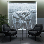 Барельеф ELEPHANTS варинант исполнения - 3 | Loft Concept в Липецке