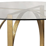 Стол обеденный круглый с основанием из 2-х пересекающихся колец Modern Geometric Silhouette варинант исполнения - 1 | Loft Concept в Липецке