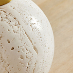 Настольная лампа на круглом основании из натурального камня Bartolomeo варинант исполнения - 1 | Loft Concept в Липецке