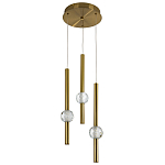 Подвесной светильник с 3-мя плафонами Celestin Spheres Brass Hanging Lamp варинант исполнения - 2 | Loft Concept в Липецке