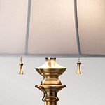 Торшер цвета латунь с белым текстильным абажуром Feiss варинант исполнения - 5 | Loft Concept в Липецке