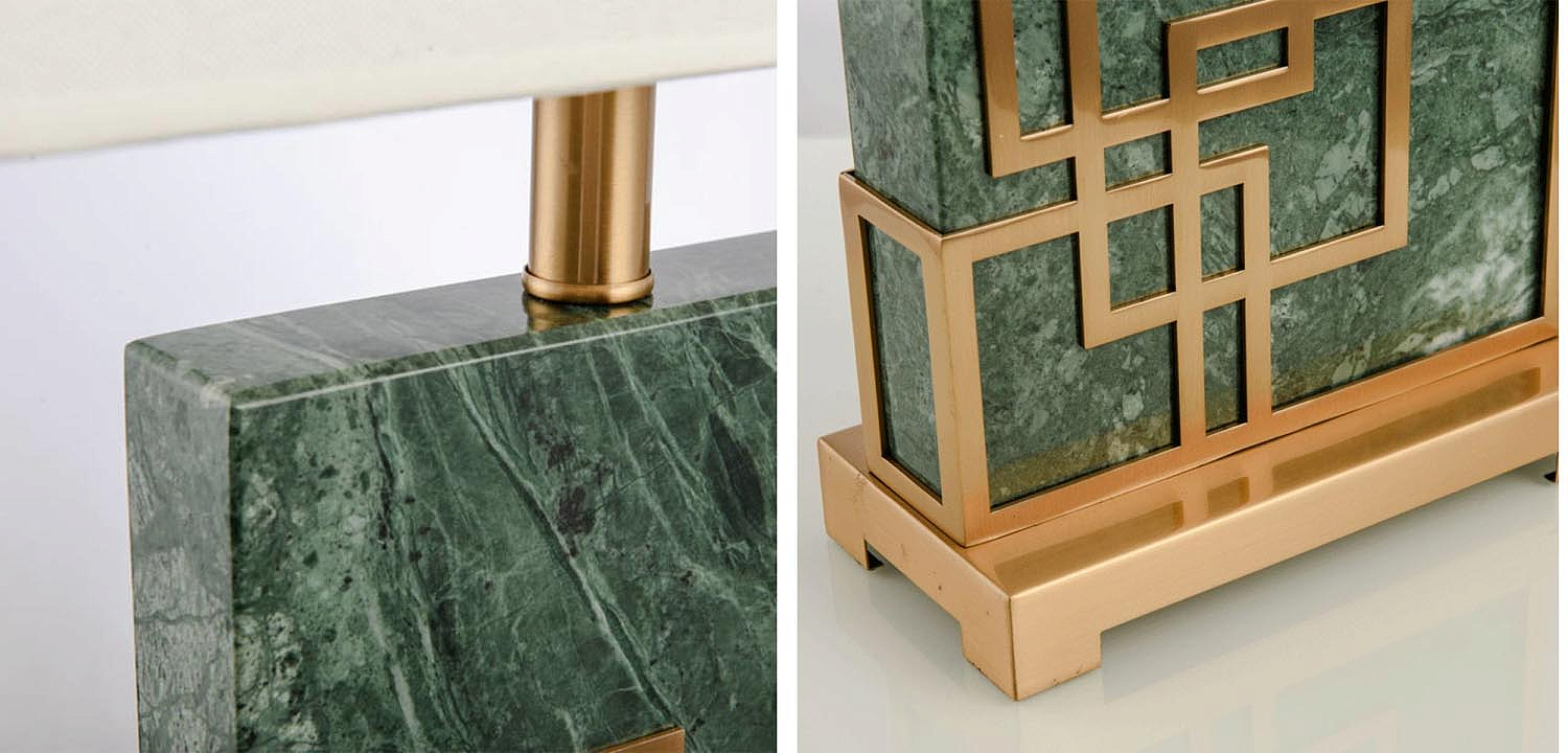 Настольная лампа Table Lamp marble green Настольная лампа Table Lamp marble green - Loft-Concept в Липецке