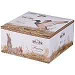 Чайная пара из фарфора с изображением собаки и уток 300 мл Hunting Porcelain Collection варинант исполнения - 4 | Loft Concept в Липецке