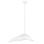 Подвесной светильник с асимметричным волнообразным абажуром и фактурной бахромой по краю Tactile Line варинант исполнения - 2 | Loft Concept в Липецке