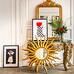 Зеркало-солнце круглое с золотыми с лучами Rays of Peace варинант исполнения - 3 | Loft Concept в Липецке