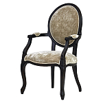 Стул из массива березы с подлокотниками и мягкой обивкой Vintage варинант исполнения - 1 | Loft Concept в Липецке