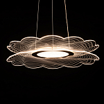 Люстра с прозрачным волнистым плафоном в форме цветка Ethereal Bloom варинант исполнения - 5 | Loft Concept в Липецке