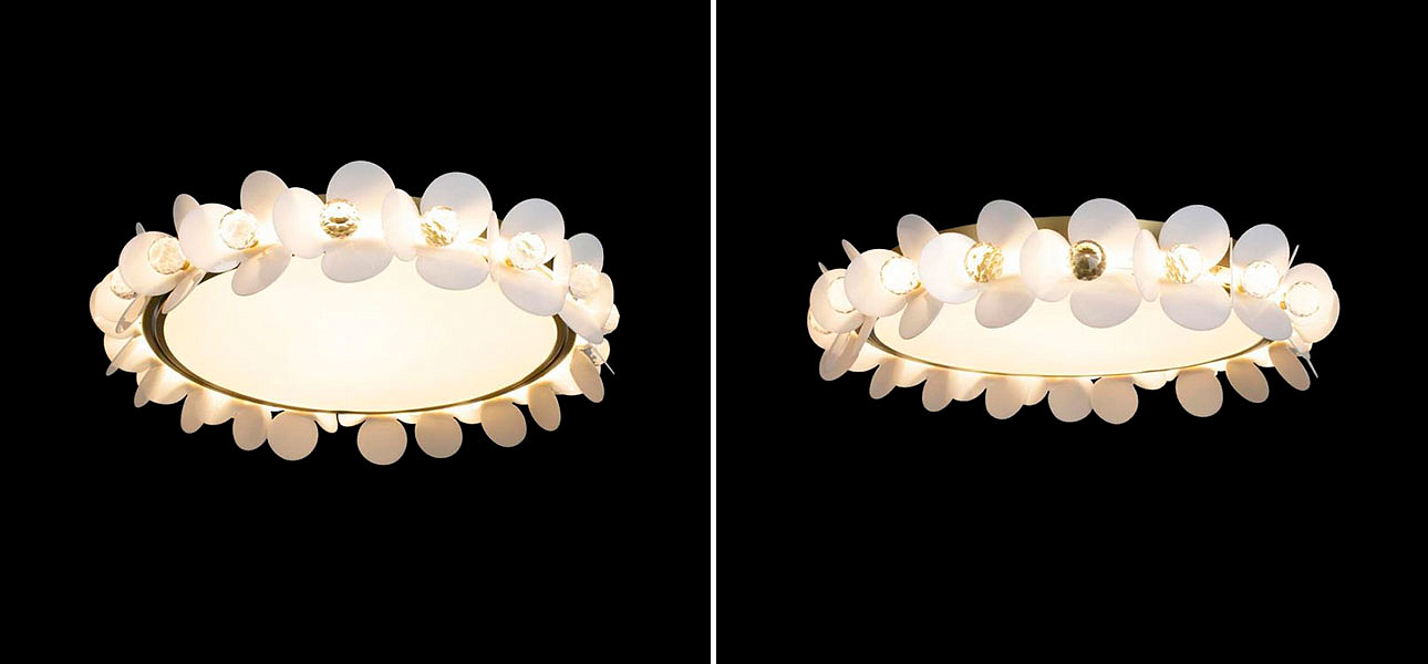 Потолочный светильник Белые Цветы White Flowers Ceiling lamp D 48 Потолочный светильник Белые Цветы White Flowers Ceiling lamp D 48 - Loft-Concept в Липецке