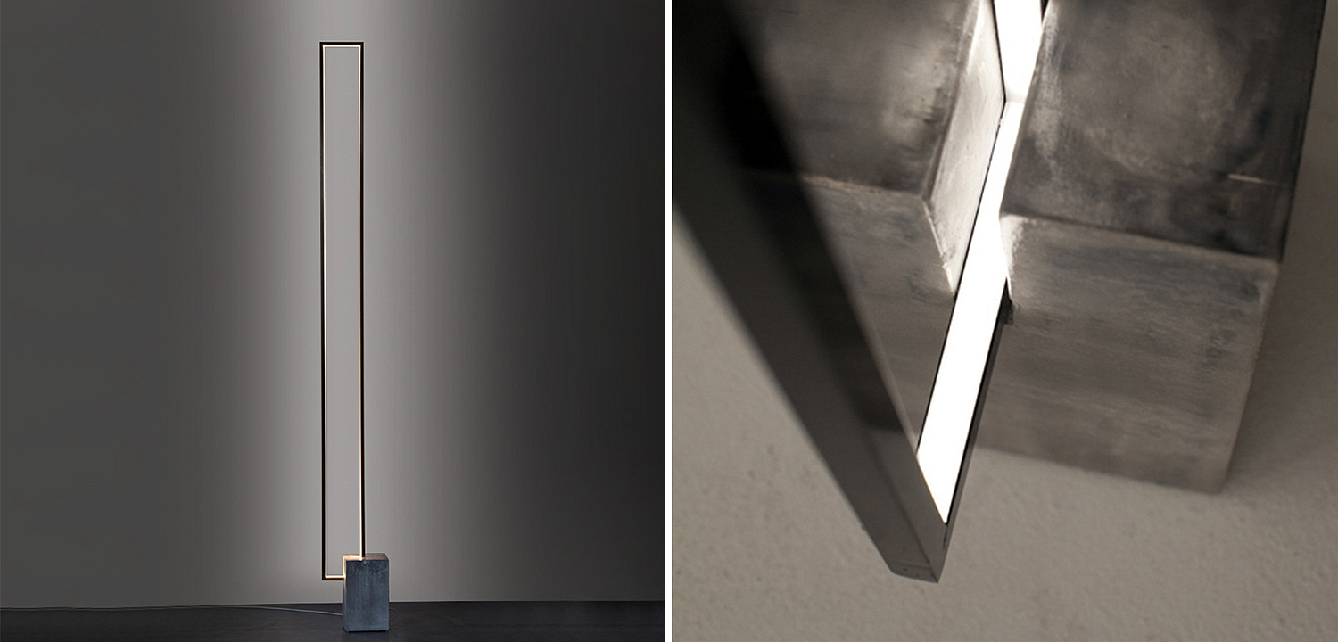Торшер Лофт Светодиодный Rectangular Vertical LED Floor Lamp Торшер Лофт Светодиодный Rectangular Vertical LED Floor Lamp - Loft-Concept в Липецке