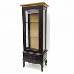 Витрина однодверная с ящиком и 3-мя полками из массива березы Vintage варинант исполнения - 1 | Loft Concept в Липецке