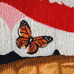 Картина вышивка бисером Grill Cut Out With Butterfly варинант исполнения - 2 | Loft Concept в Липецке