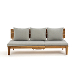 Садовый диван-трансофрмер Kate серый варинант исполнения - 5 | Loft Concept в Липецке