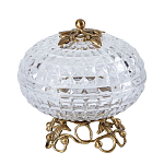 Конфетница из прозрачного рельефного стекла Eden Garden варинант исполнения - 9 | Loft Concept в Липецке