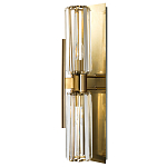 Бра с двумя хрустальными цилиндрическими плафонами Glass TUBE варинант исполнения - 1 | Loft Concept в Липецке