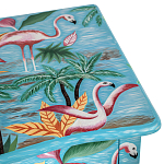 Комод с росписью Розовый фламинго L.XV CHEST OF DRAWERS Flowers with Flamingo варинант исполнения - 4 | Loft Concept в Липецке